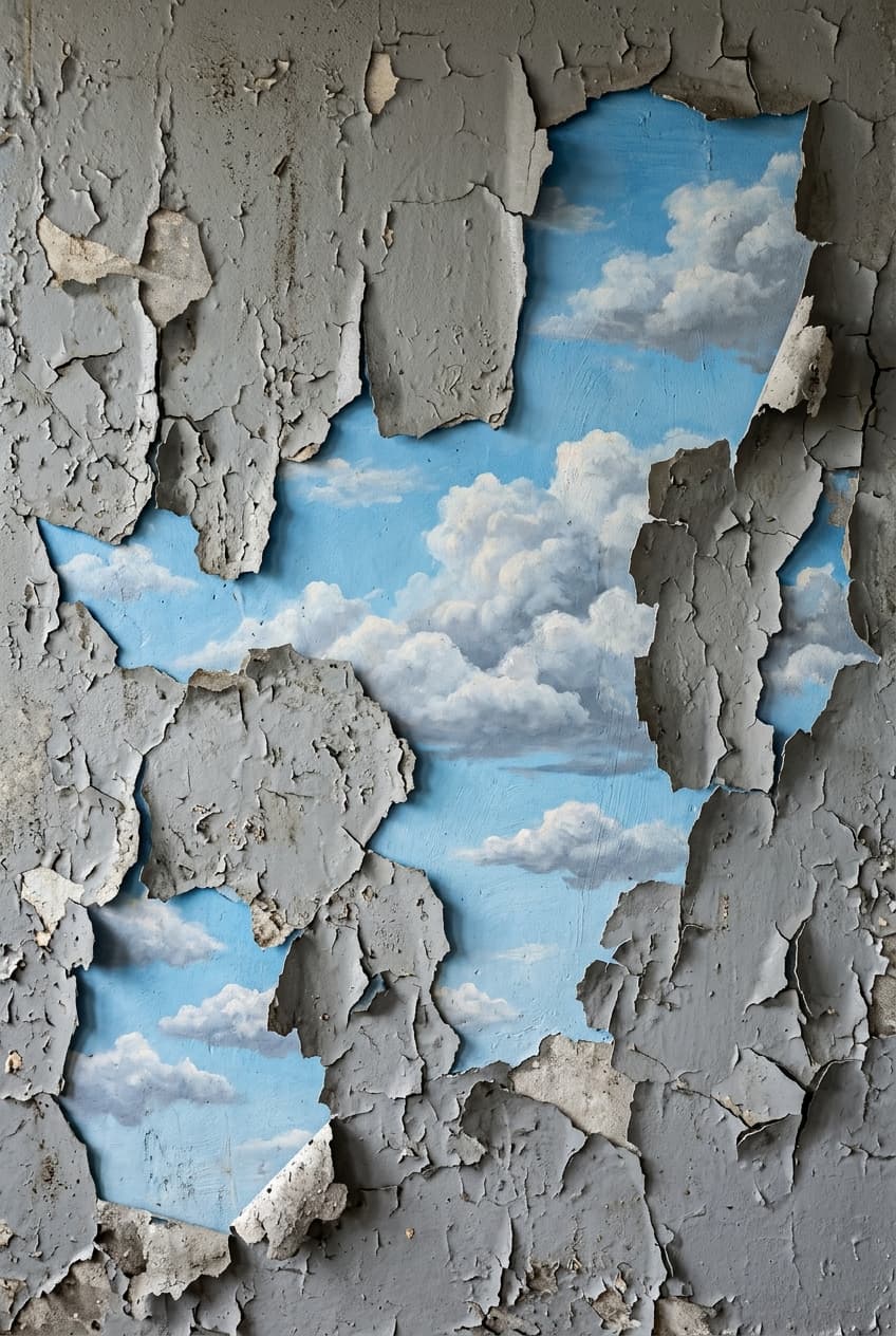 Himmel under färgen
