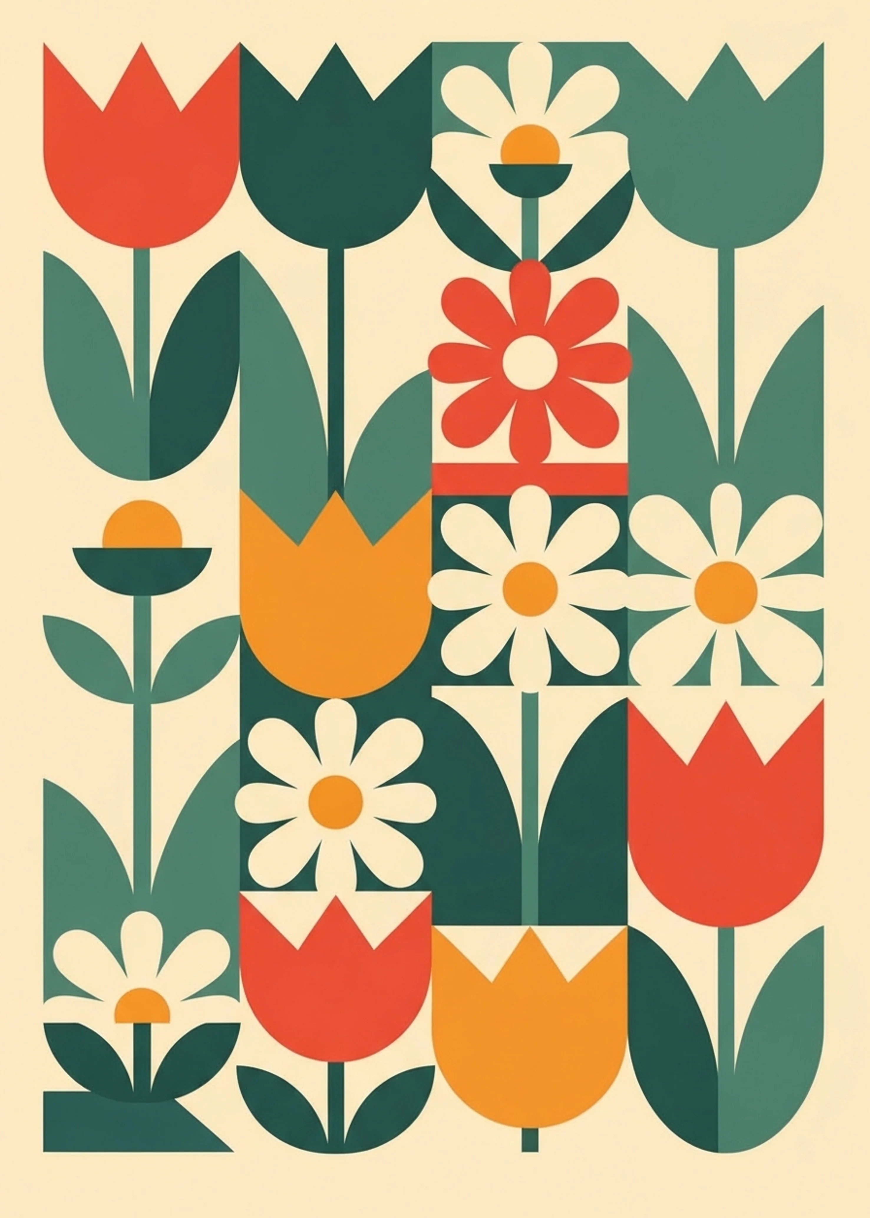 Geometric Floral