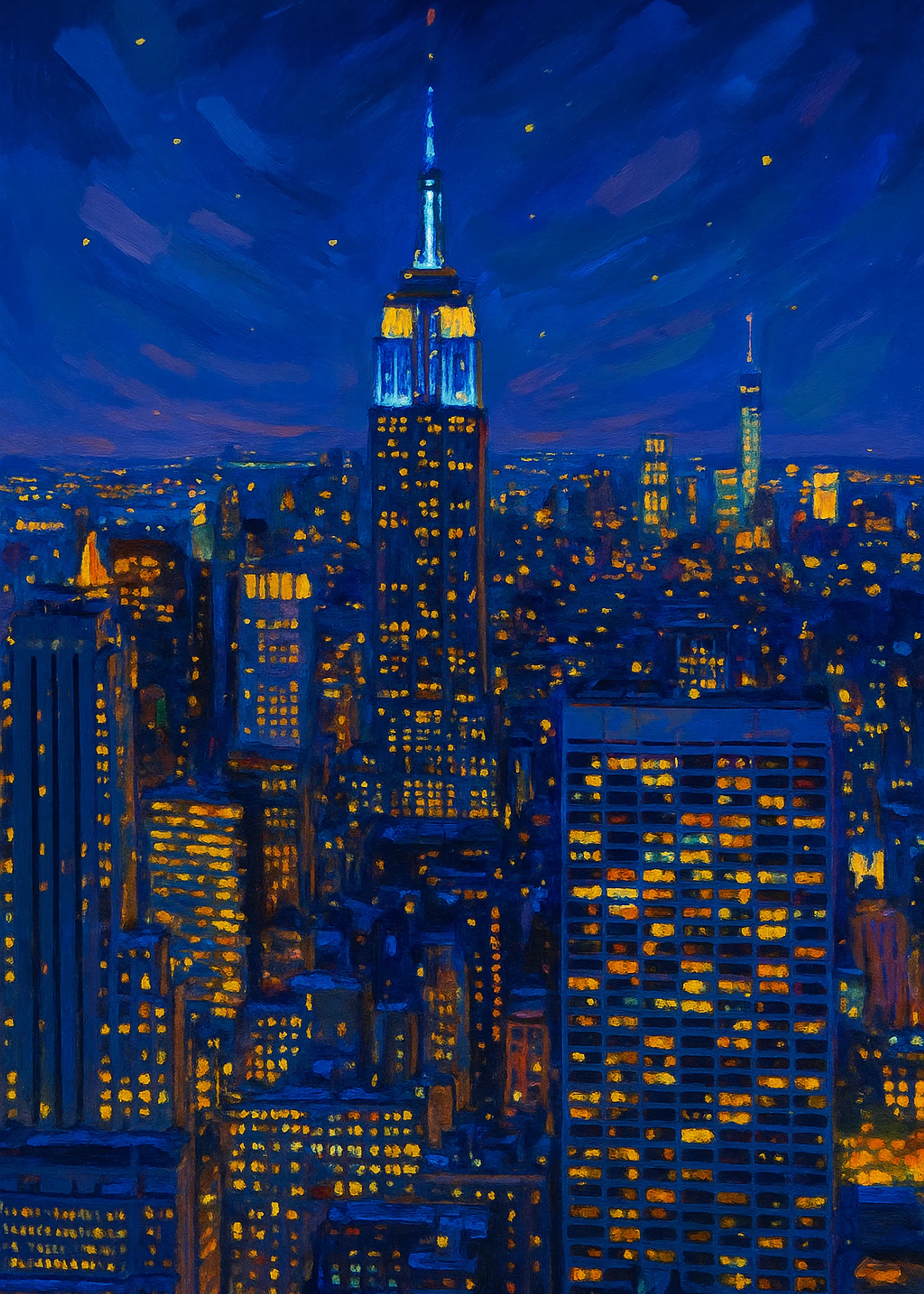 New York at night