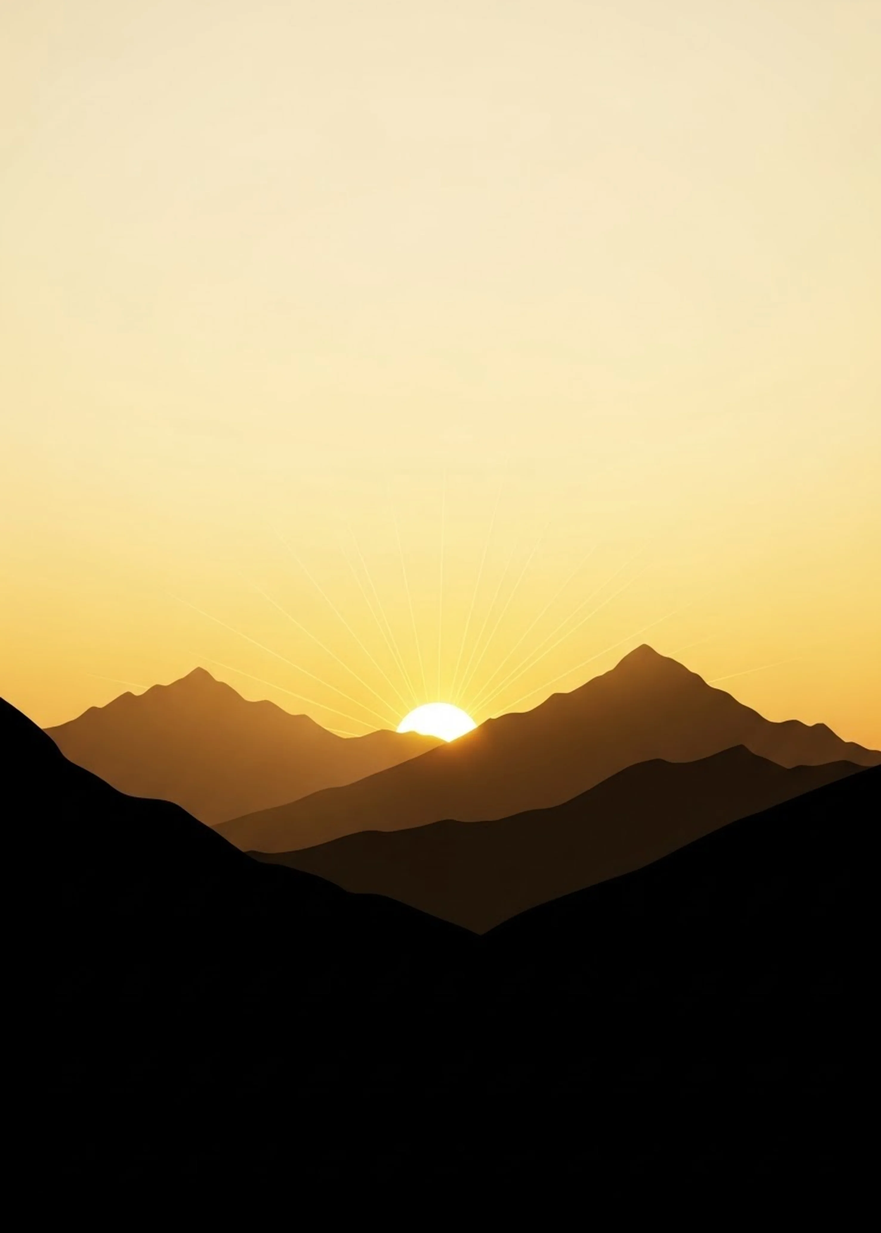 Sunrise over the mountains